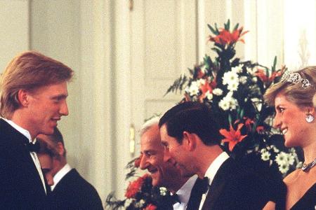 1987 besuchte das damaliger Thronfolgerpaar Prinz Charles und Prinzessin Diana Westdeutschland. Bei einem Empfang des Bundes...