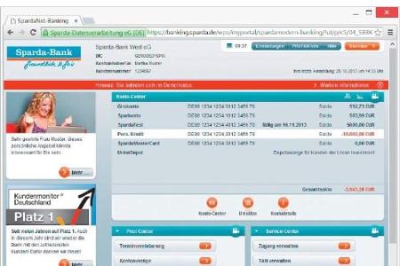 Besonders beliebt bei Angreifern sind Onlinebanking-Webseiten.
