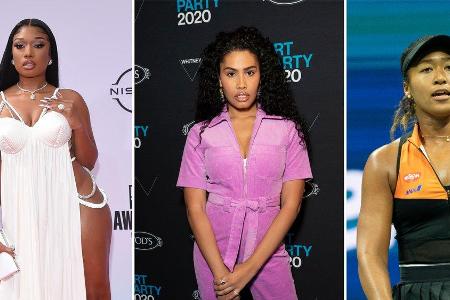 Megan Thee Stallion, Leyna Bloom und Naomi Osaka bekommen jeweils ihr eigenes Cover. Megan Thee Stallion, Leyna Bloom und Naomi Osaka bekommen jeweils ihr eigenes Cover.