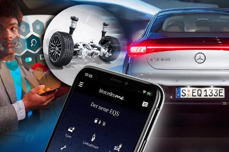 Mercedes EQS me App Hinterachslenkung Abo Extra