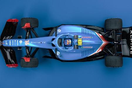 Alpine - F1-Auto 2022 - Team-Lackierung
