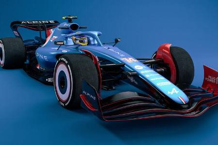 Alpine - F1-Auto 2022 - Team-Lackierung