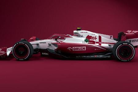 Alfa Romeo - F1-Auto 2022 - Team-Lackierung