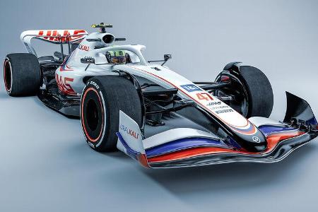 Haas - F1-Auto 2022 - Team-Lackierung