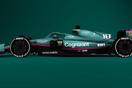 Aston Martin - F1-Auto 2022 - Team-Lackierung