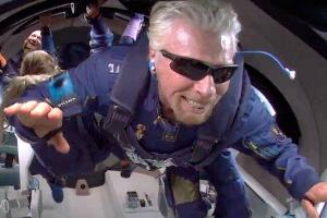 Richard Branson ist in einer "Die Simpsons"-Folge bereits viel früher auf dem Weg ins All.