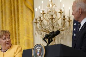 Joe Biden nimmt Abschied von Angela Merkel: "Ich werde Sie vermissen"