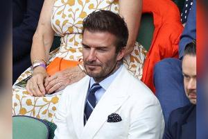 Tennis statt Fußball: David Beckham elegant in Wimbledon