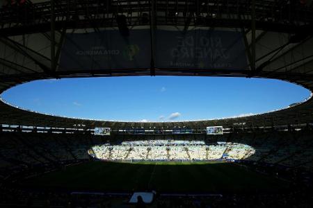 Copa-Finale zwischen Brasilien und Argentinien im Maracana vor Zuschauern Copa-Finale zwischen Brasilien und Argentinien im Maracana vor Zuschauern