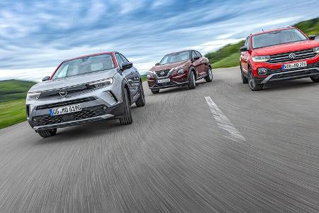 Nissan Juke, Opel Mokka, VW T-Cross Nissan Juke, Opel Mokka, VW T-Cross