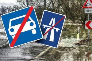 Diese Straßen und Autobahnen sind gesperrt