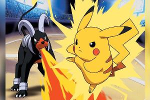 Das wohl bekannteste "Pokémon", Pikachu (r.)