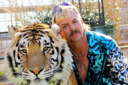 Joe Exotic und seine Großkatze. Joe Exotic und seine Großkatze.