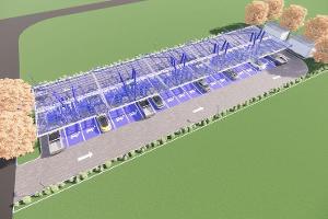 Neuer Ladepark an der Autobahn