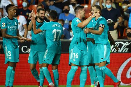 Doppelschlag: Real Madrid dreht Spitzenspiel in Valencia Doppelschlag: Real Madrid dreht Spitzenspiel in Valencia
