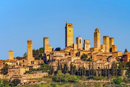 San Gimignano in der Toskana gehört seit 1990 zum Weltkulturerbes der UNESCO. San Gimignano in der Toskana gehört seit 1990 zum Weltkulturerbes der UNESCO.