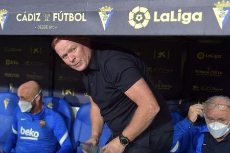 Nullnummer in Cadiz: Barca-Coach Koeman immer stärker unter Druck Nullnummer in Cadiz: Barca-Coach Koeman immer stärker unter Druck