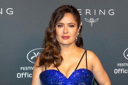 Salma Hayek, hier vor wenigen Wochen in Cannes, wurde am 2. September 55 Jahre alt. Salma Hayek, hier vor wenigen Wochen in Cannes, wurde am 2. September 55 Jahre alt.