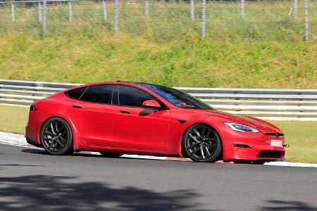 Erlkönig Tesla Model S Plaid Nürburgring