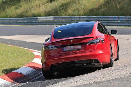 Erlkönig Tesla Model S Plaid Nürburgring