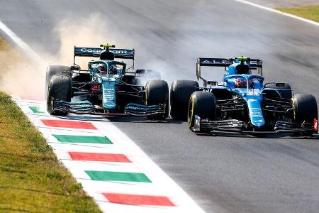 Vettel vs. Ocon - GP Italien - Monza - 2021 Vettel vs. Ocon - GP Italien - Monza - 2021