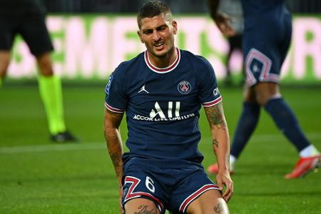 Knieprellung: Verratti fehlt PSG in Brügge Knieprellung: Verratti fehlt PSG in Brügge