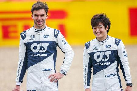 Pierre Gasly & Yuki Tsunoda - GP England 2021