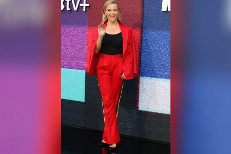 Reese Witherspoon strahlte in Rot. Reese Witherspoon strahlte in Rot.