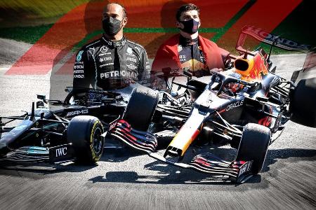 Die Formel 1 erlebt derzeit einen der heißesten und engsten Titelkämpfe aller Zeiten. Lewis Hamilton (Mercedes) und Max Vers... Die Formel 1 erlebt derzeit einen der heißesten und engsten Titelkämpfe aller Zeiten. Lewis Hamilton (Mercedes) und Max Vers...