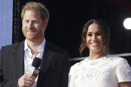 Prinz Harry und Herzogin Meghan beim Global Citizen Live in New York. Prinz Harry und Herzogin Meghan beim Global Citizen Live in New York.