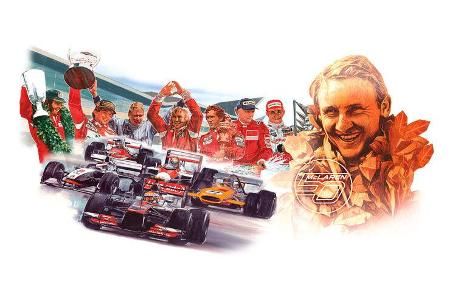 McLaren 50. Jubiläum Zeichnung 2013 McLaren 50. Jubiläum Zeichnung 2013