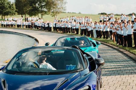 McLaren-Party - Woking - Monza-Sieg 2021