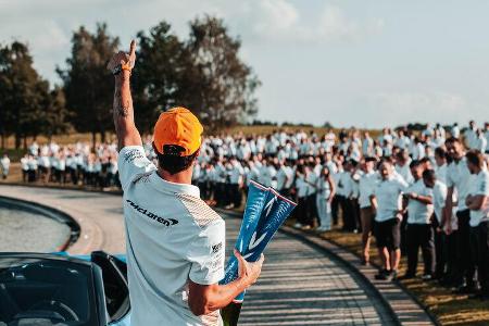 McLaren-Party - Woking - Monza-Sieg 2021