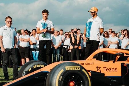 McLaren-Party - Woking - Monza-Sieg 2021