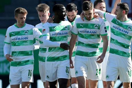 Fürth siegt nach Rückstand und festigt Rang zwei Fürth siegt nach Rückstand und festigt Rang zwei