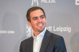 Seltener Anblick: Philipp Lahm zeigt sich mit seinen beiden Kindern