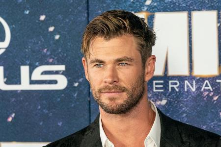 Chris Hemsworth auf einem Event im Jahr 2019 Chris Hemsworth auf einem Event im Jahr 2019