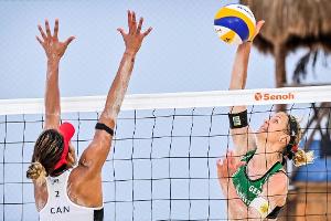 Beachvolleyball: Ludwig/Kozuch scheitern im Achtelfinale - Laboureur/Tillmann im Viertelfinale