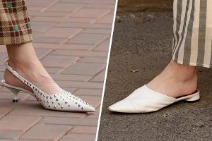 Kitten Heels und Slipper sind im Jahr 2021 angesagt.