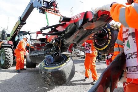 Ferrari - Unfall - Imola - 2021 Ferrari - Unfall - Imola - 2021