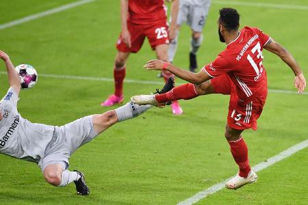 Der FC Bayern bezwang Bayer Leverkusen am 30. Spieltag souverän mit 2:0 (2:0) und machte damit einen großen Schritt in Richt... Der FC Bayern bezwang Bayer Leverkusen am 30. Spieltag souverän mit 2:0 (2:0) und machte damit einen großen Schritt in Richt...