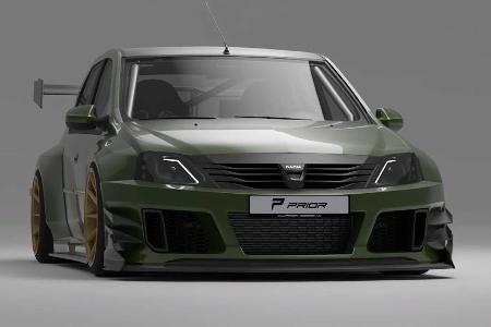 Dacia Logan mit Widebody-Kit: Absurd und außergewöhnlich Dacia Logan mit Widebody-Kit: Absurd und außergewöhnlich