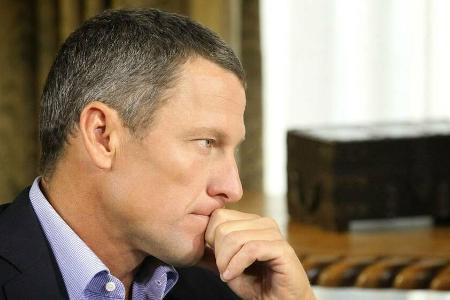 Lance Armstrong während eines Interviews.