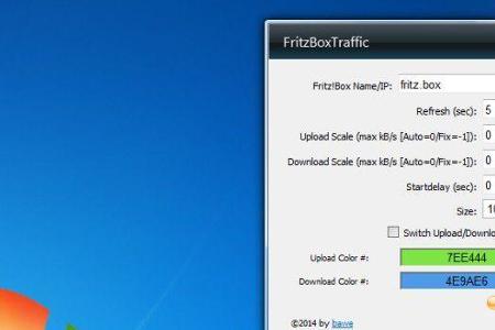 FRITZ!Box Traffic - Falls Sie eine Fritzbox besitzen, haben Sie mit dem Programm Ihren Datenverbrauch stets im Blick.
