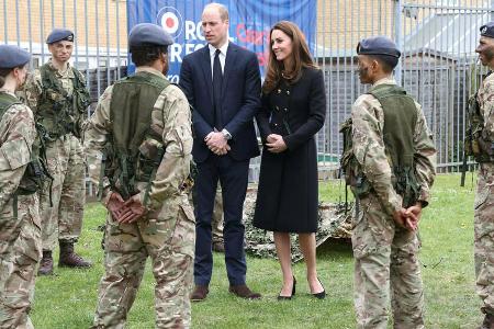 Prinz William und Herzogin Kate während ihres Besuchs in London Prinz William und Herzogin Kate während ihres Besuchs in London