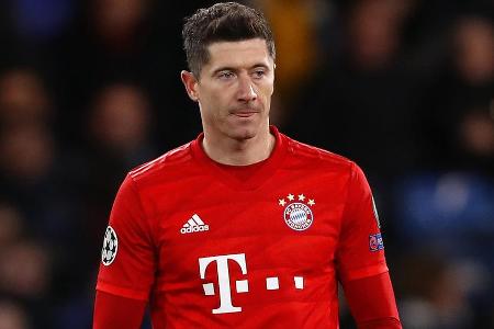 Robert Lewandowski bei einem Bayern-Spiel Robert Lewandowski bei einem Bayern-Spiel