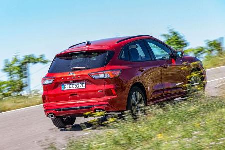 BMW X1 25e, Ford Kuga PHEV, Opel Grandland X Hybrid, Volvo XC40 T5 Recharge, Vergleichstest