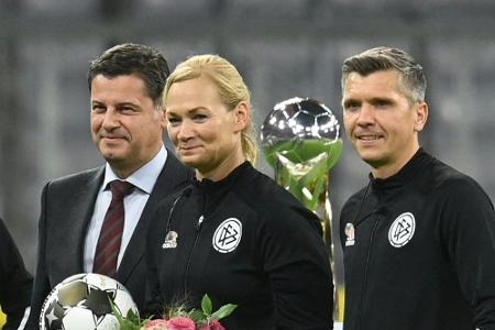 Ex-Schiedsrichterin Steinhaus-Webb verabschiedet sich mit Kritik am DFB Ex-Schiedsrichterin Steinhaus-Webb verabschiedet sich mit Kritik am DFB