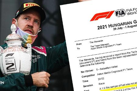 Sebastian Vettel bleibt vom Ungarn-Grand-Prix disqualifiziert Sebastian Vettel bleibt vom Ungarn-Grand-Prix disqualifiziert