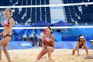 Beachvolleyball: Ludwig/Kozuch im Viertelfinale